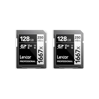 Cartão de Memória Lexar Professional 1667x 128GB (Kit com 2)