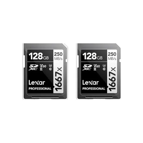 Cartão de Memória Lexar Professional 1667x 128GB (Kit com 2)
